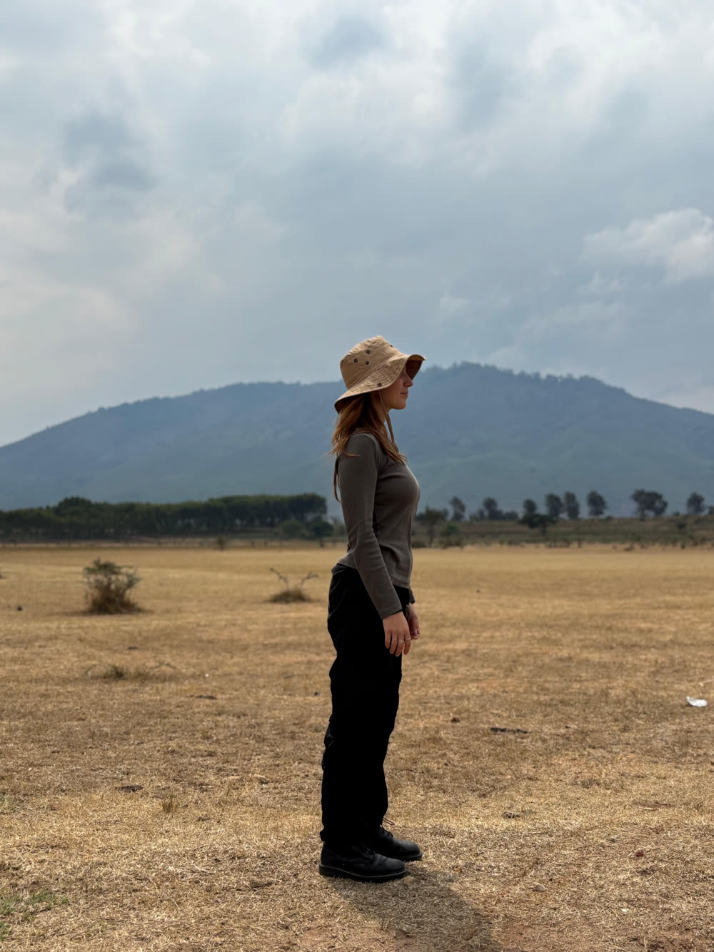 StudyTme walking through the Kenyan countryside